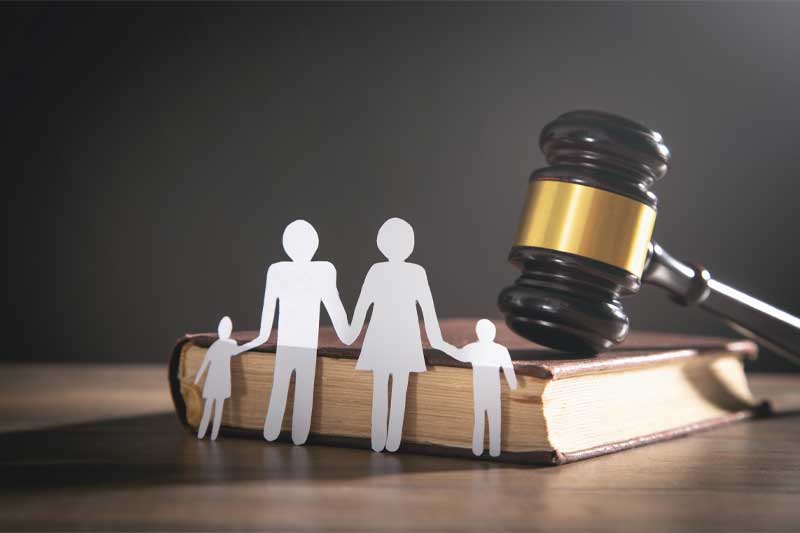 Family Law, gavel and family